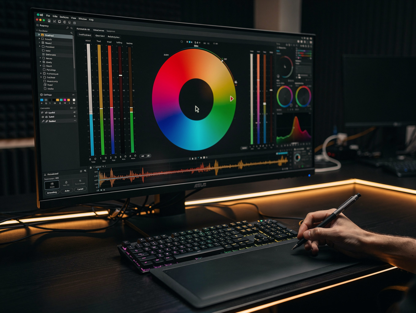 Hands-on digital content production and workflow automation workstation