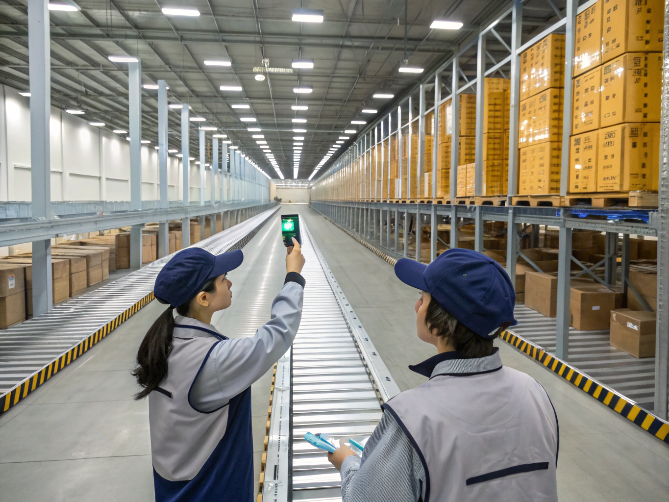 E-commerce logistics warehouse tracking and order pipeline screen